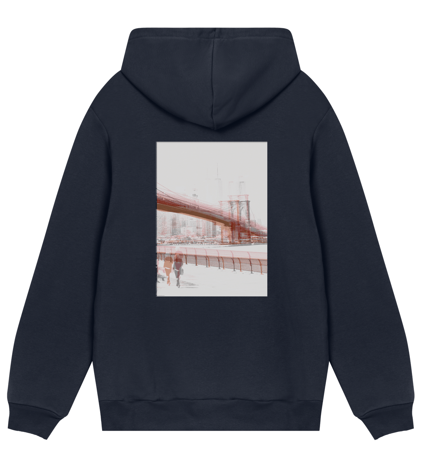 Broklyn bridge - regular hoodie – konstnärligt tryck från RealRareDesign