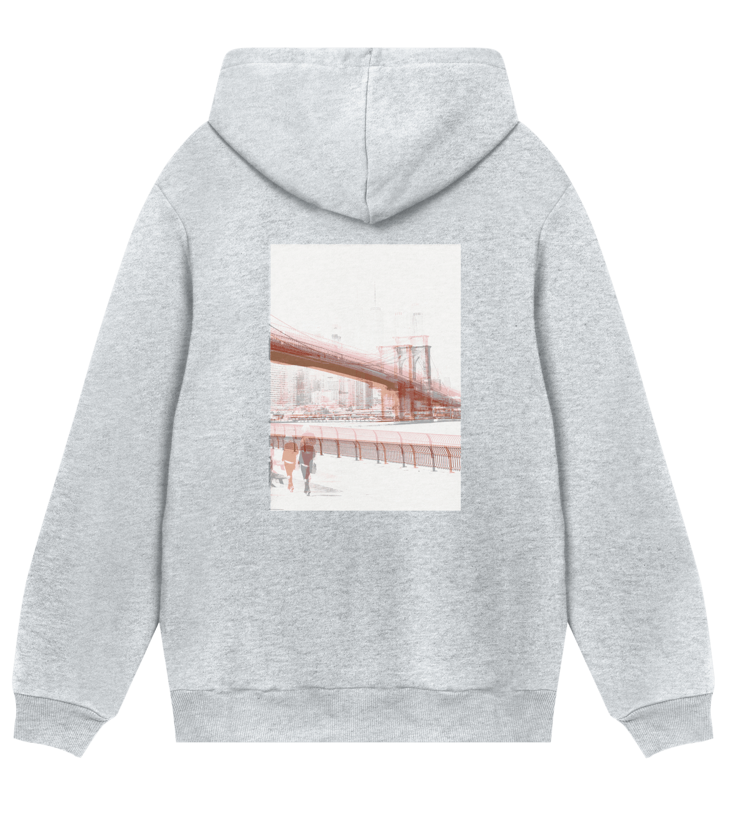 Broklyn bridge - regular hoodie – konstnärligt tryck från RealRareDesign