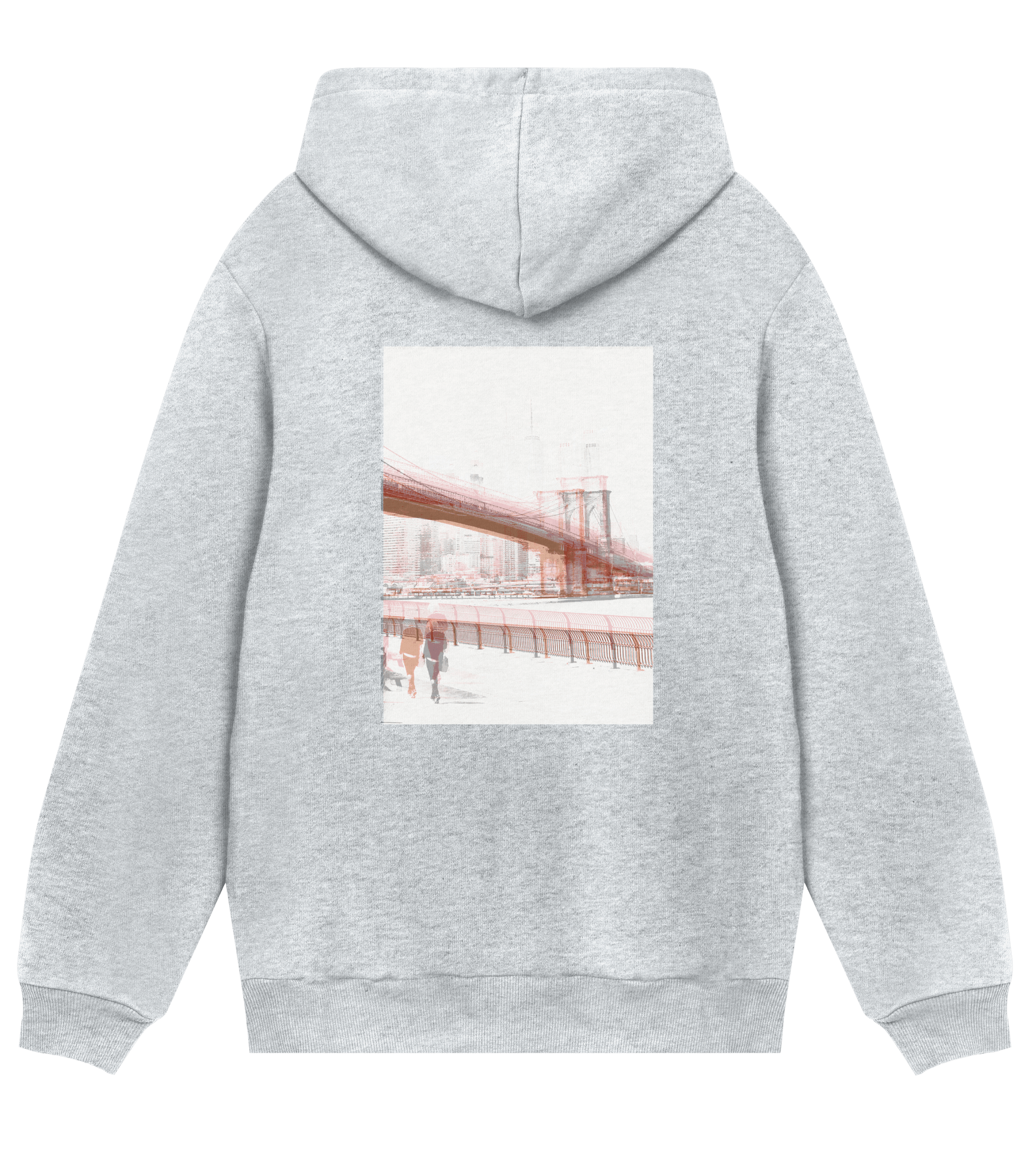 Broklyn bridge - regular hoodie – konstnärligt tryck från RealRareDesign