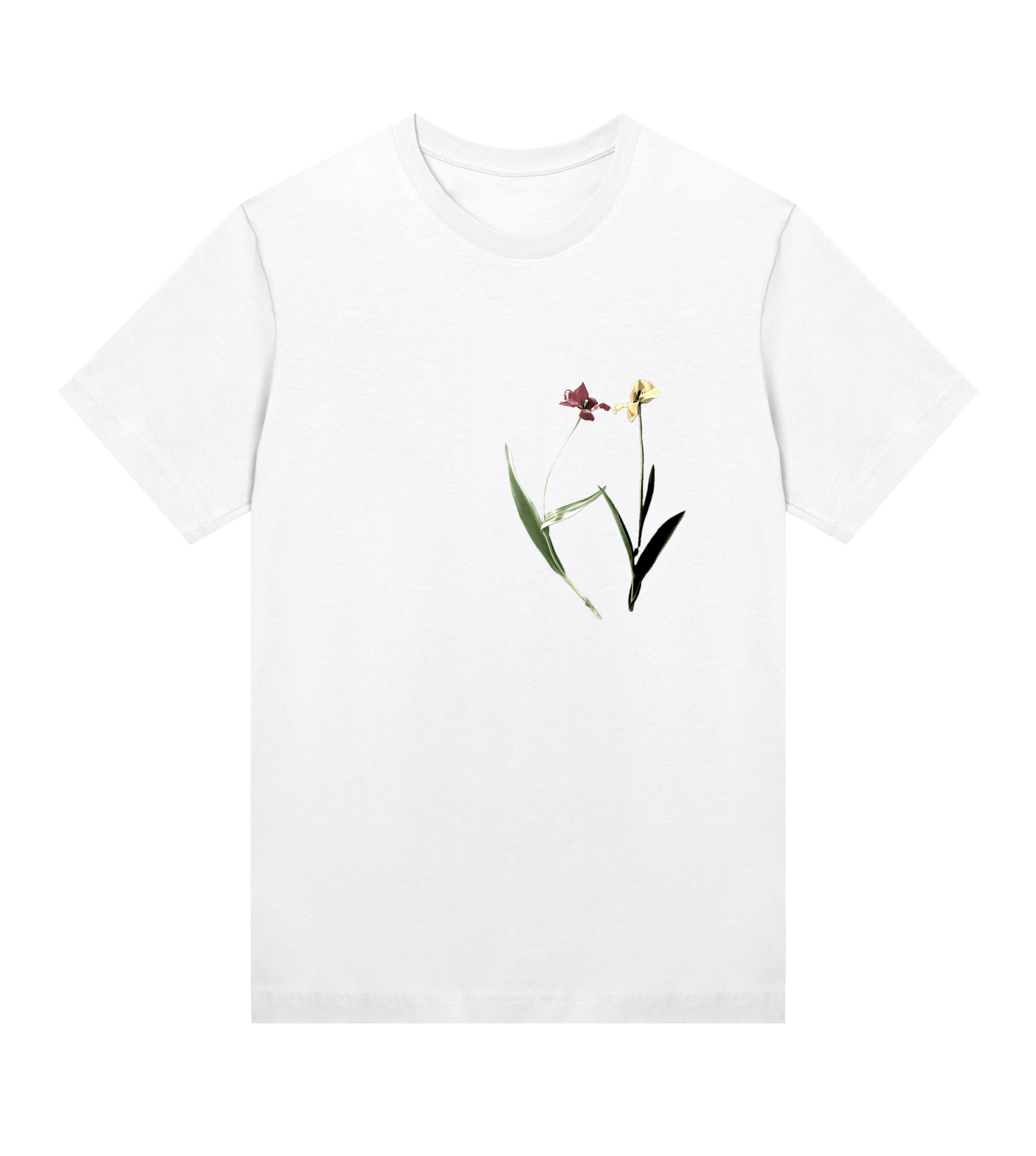 Two tulips - regular tee – konstnärligt tryck från RealRareDesign