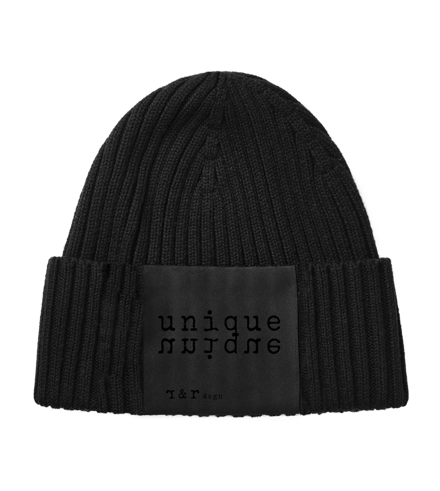 Unique - beanie – konstnärligt tryck från RealRareDesign
