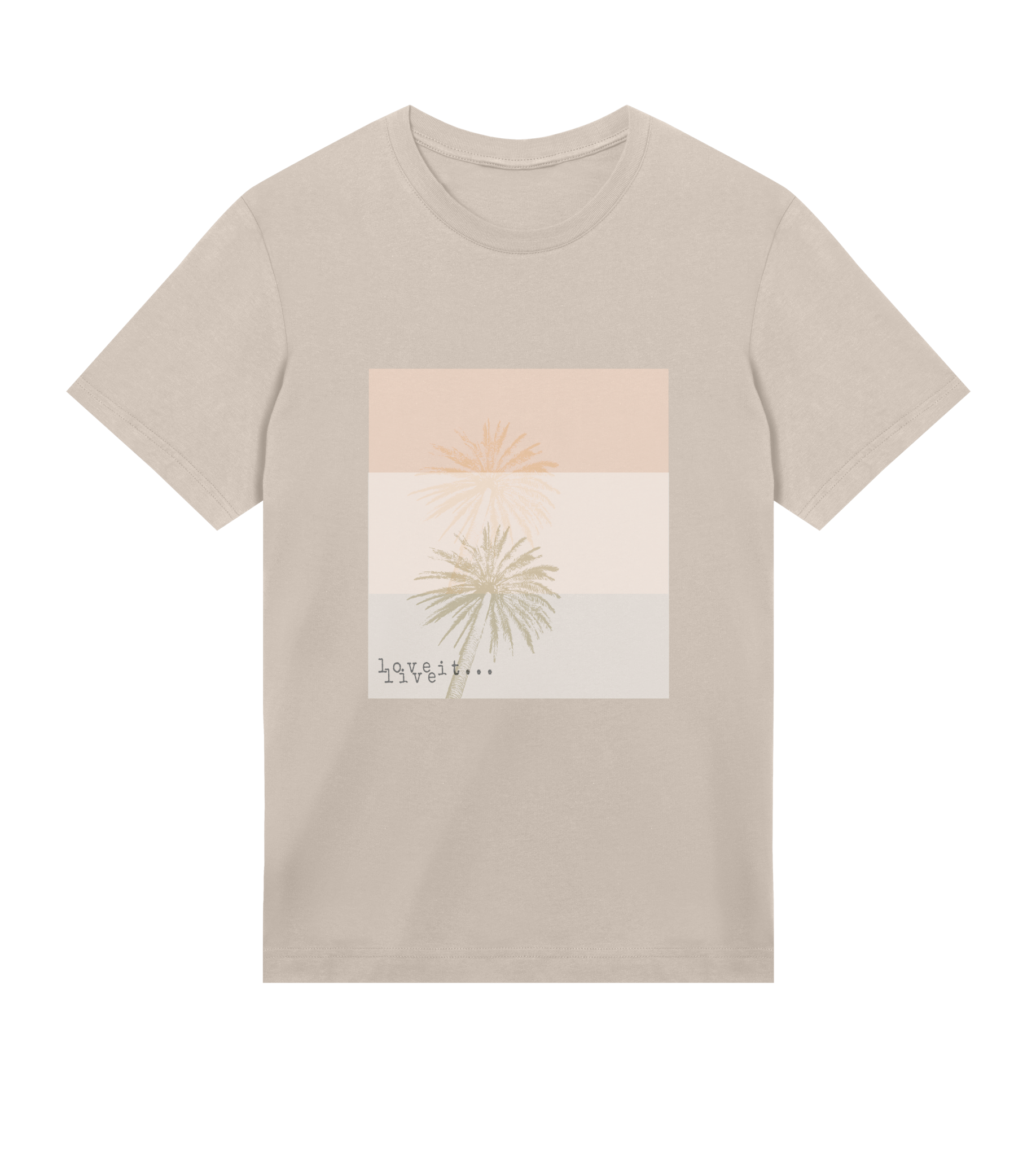 Love it - Regular tee – konstnärligt tryck från RealRareDesign
